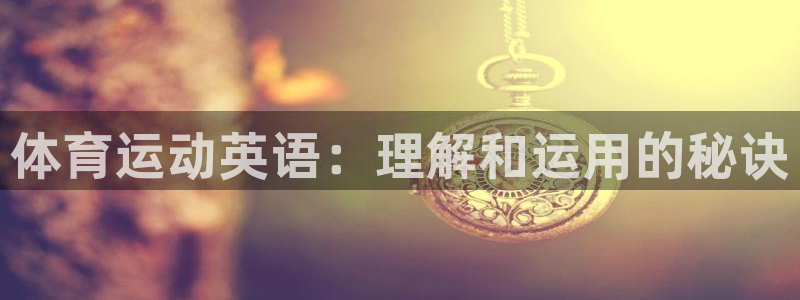 米兰体育能退钱吗：体育运动英语：理解